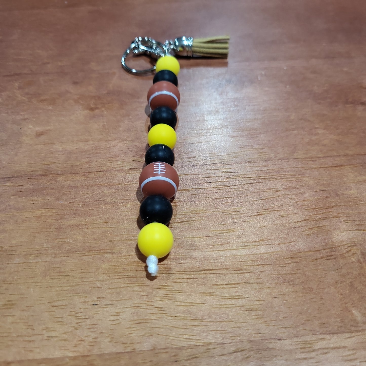 Sports Themed Beaded Keychains