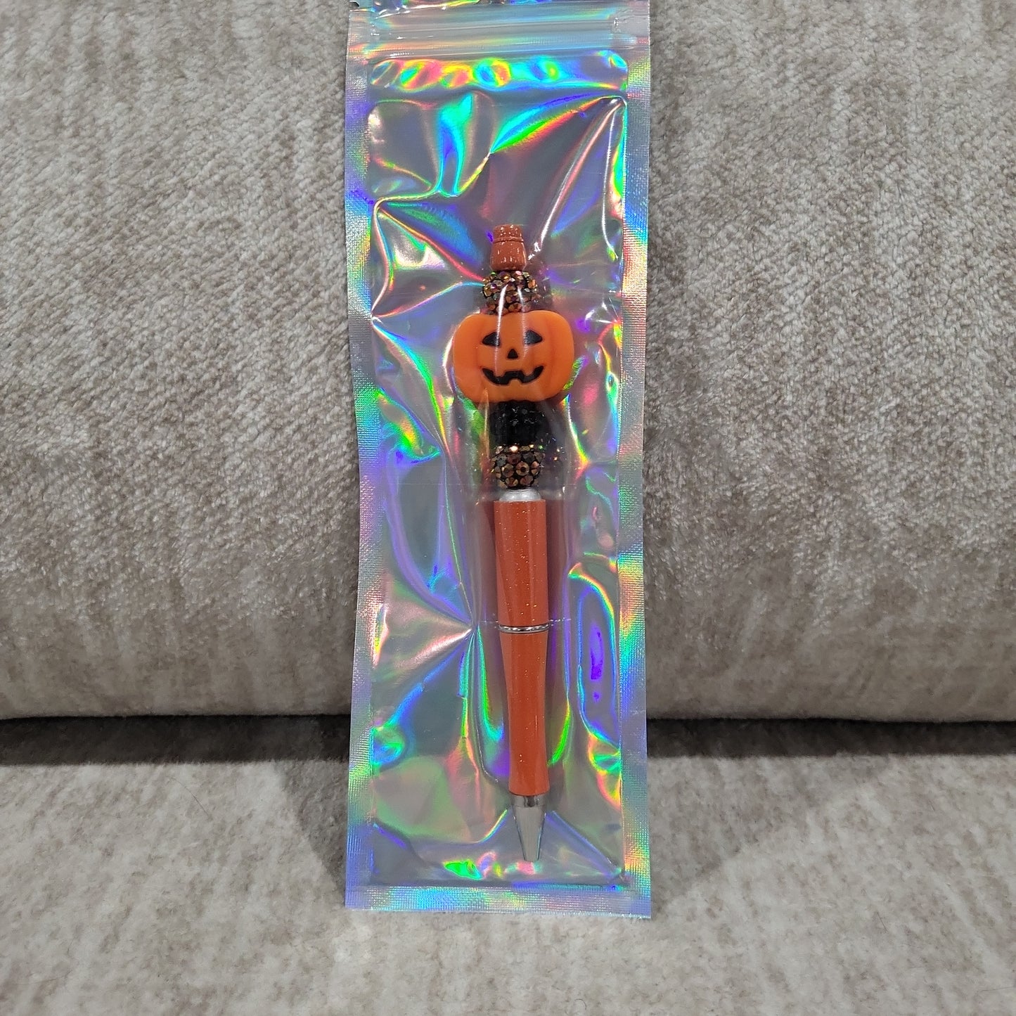 Pumpkin Beaded Pen