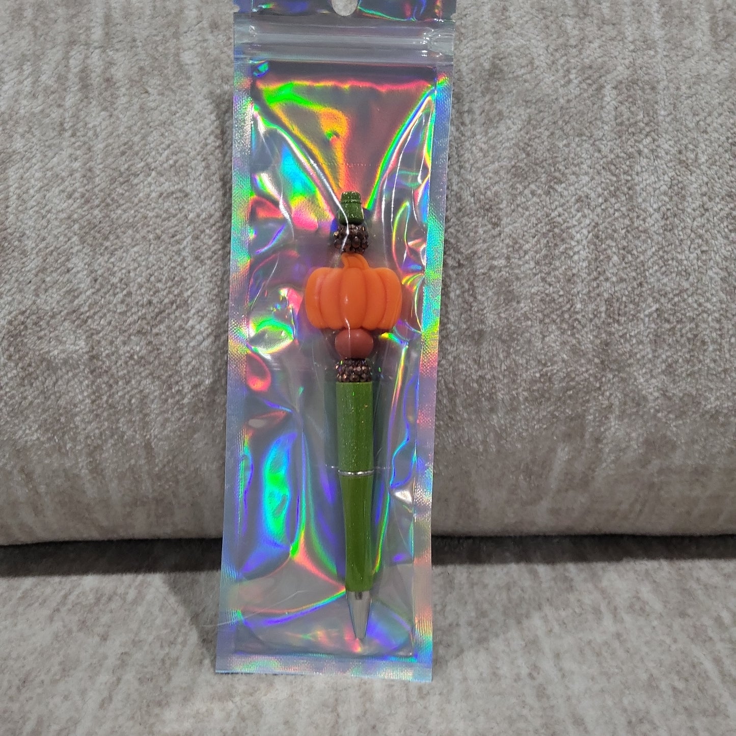 Pumpkin Beaded Pen