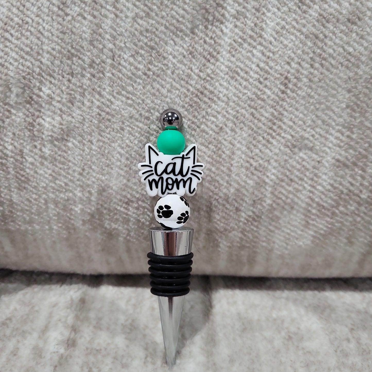 Cat Mom Wine Stopper