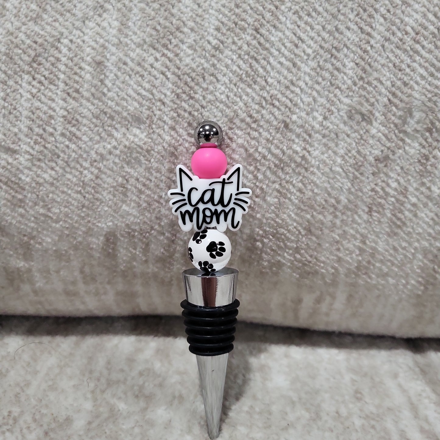 Cat Mom Wine Stopper