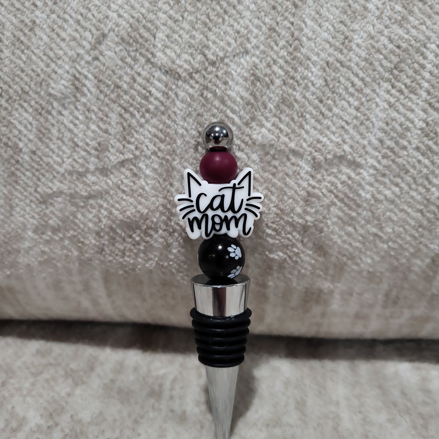 Cat Mom Wine Stopper