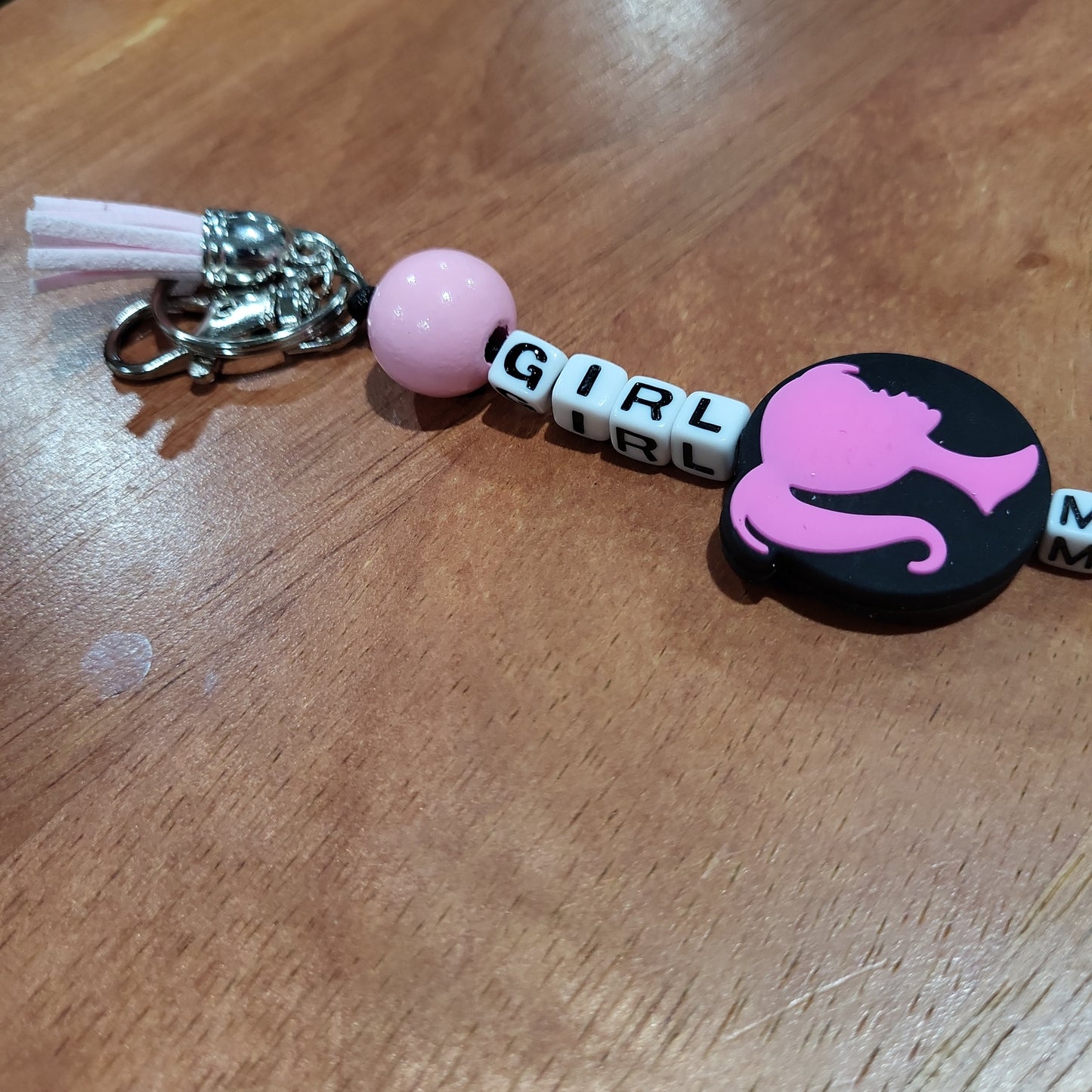 Female Face Girl Mama Keychain