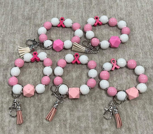 Breast Cancer Awareness Keychains Bracelets/Bracelets